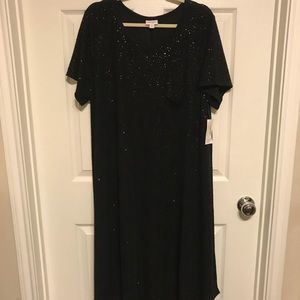 Elegant Black Carly Dress Sequined. BNWT LuLaRoe3x